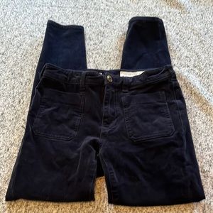 Anthropologie Pilcro and the Letterpress High-Rise Skinny Velvet Jeans